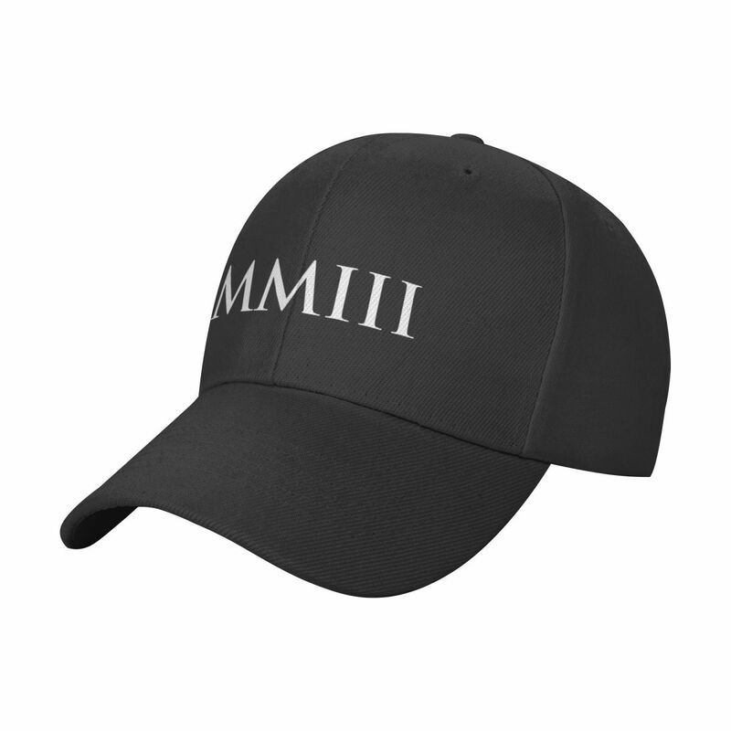 MMIII-قبعة بيسبول بالأرقام الرومانية للرجال والنساء ، قبعة على الموضة الشاطئية ، مقاس كبير ،