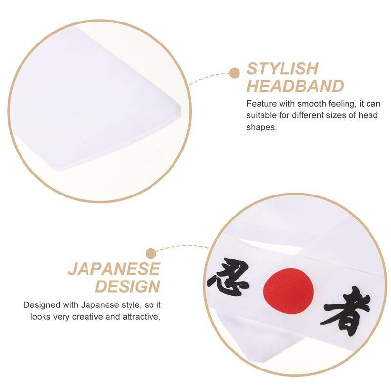 اليابانية عقال هيرباند السوشي الشيف زي أغطية الرأس المطبخ الطبخ العرض