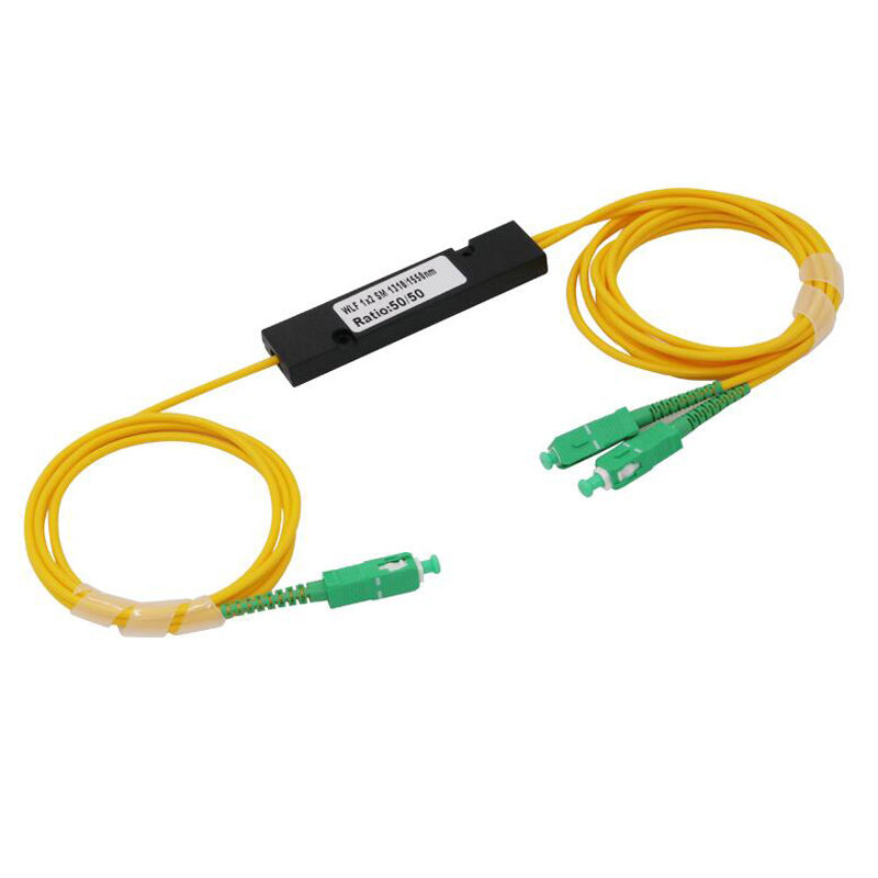 Sc apc-موزع الألياف الضوئية لكابل الكمبيوتر ، 1x2 plc ، plc