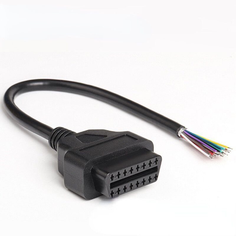 Wearproof OBD2 Extension Cable for Motorcycle Durable 6Pin To 16Pin Adapter Cord Motorcycle Scanner Diagnostic Cable