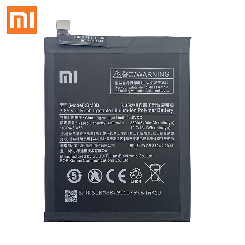 Xiao Mi 100% البطارية الأصلية BM3B ل شاومي Mix 2 2S Mix2S 3400mAh قدرة عالية قابلة للشحن الهاتف استبدال Batteria Akku