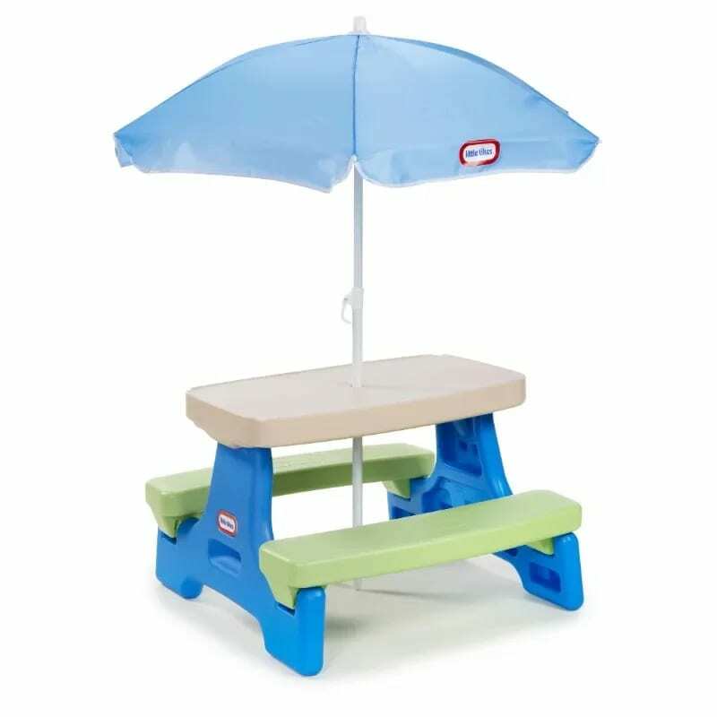 طاولة نزهة للأطفال مع مظلة