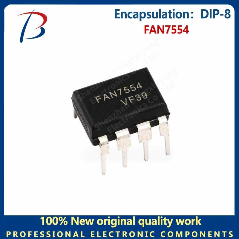 FAN7554 في خط DIP-8 مفتاح تحكم ، رقاقة طاقة LCD ، 10