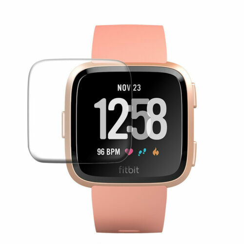3 قطعة ل Fitbit فيرسا Smartwatch حماية كاملة الأفلام الزجاج المقسى مقاومة للخدش واقي الشاشة ل Fitbit فيرسا 2