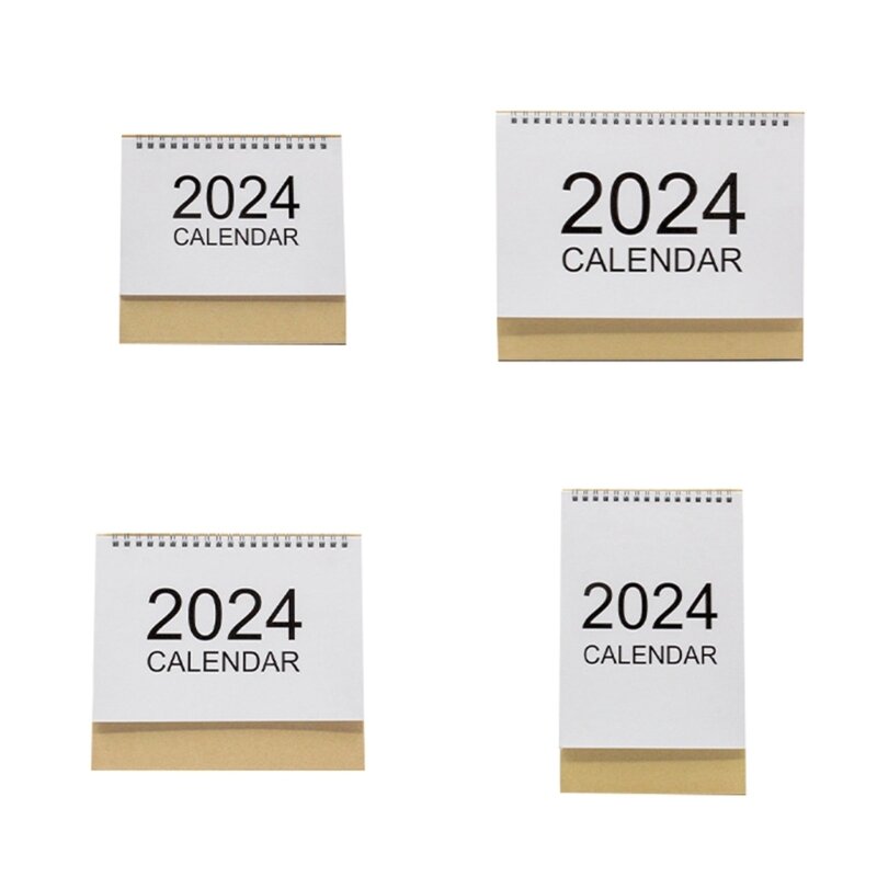 2024 تقويم مكتبي صغير لتزيين المكاتب المنزلية لمخطط الجدول الزمني اليومي