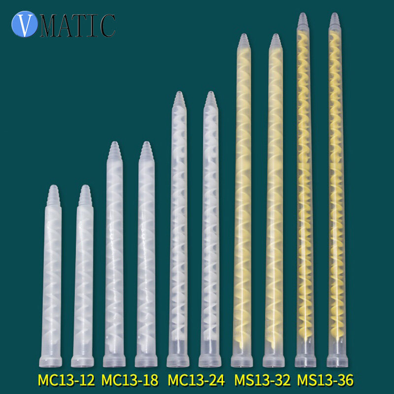 شحن مجاني الراتنج خلاط ثابت MC13-12 خلط فوهات ل الثنائي حزمة إيبوكسى البلاستيك خلاط أنبوب