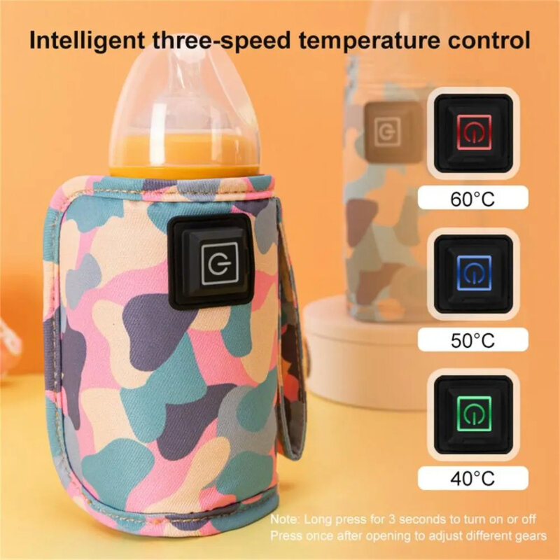 جهاز تدفئة زجاجة الطفل USB المحمول ، تدفئة كوب السيارة ، تعديل 3 سرعات ، السفر في الهواء الطلق ، الأطفال