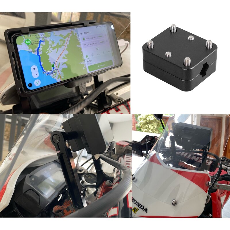 دراجة نارية الهاتف لتحديد المواقع حامل الملاحة جبل قوس لسيارات BMW R1200GS R1250GS LC Adv F900R CRF1000L 2012-2017 أحمر أسود 12 مللي متر 16 مللي متر