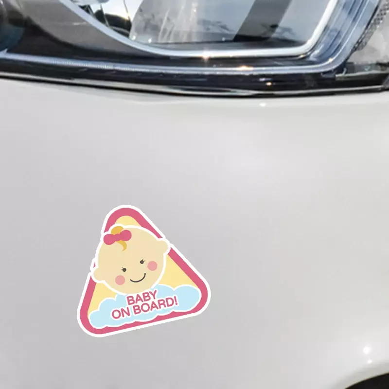 جودة سيارة ملصقا الملونة الكرتون الطفل على متن الديكور الوفير نافذة 13.5*12.2 سنتيمتر