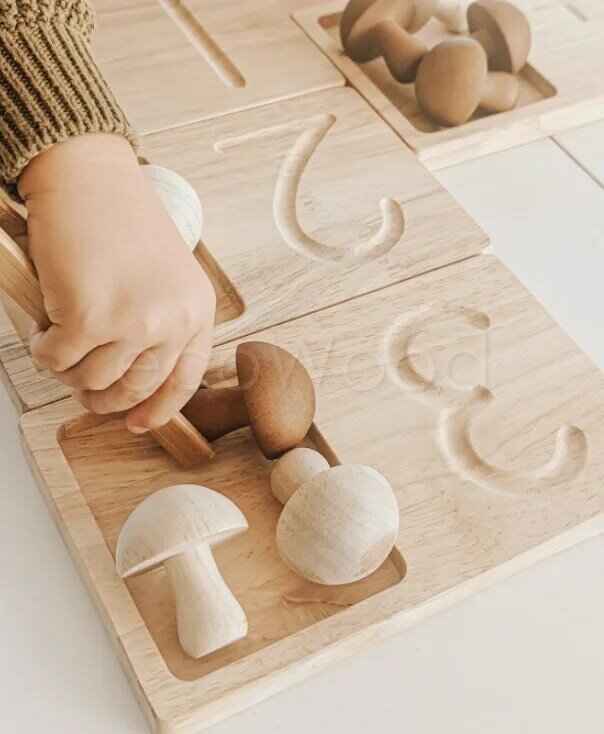 طفل خشبي منشئ مجموعة عد كتل خشبية بريجينال الشمال لعبة الأطفال مونتيسوري ألعاب أطفال