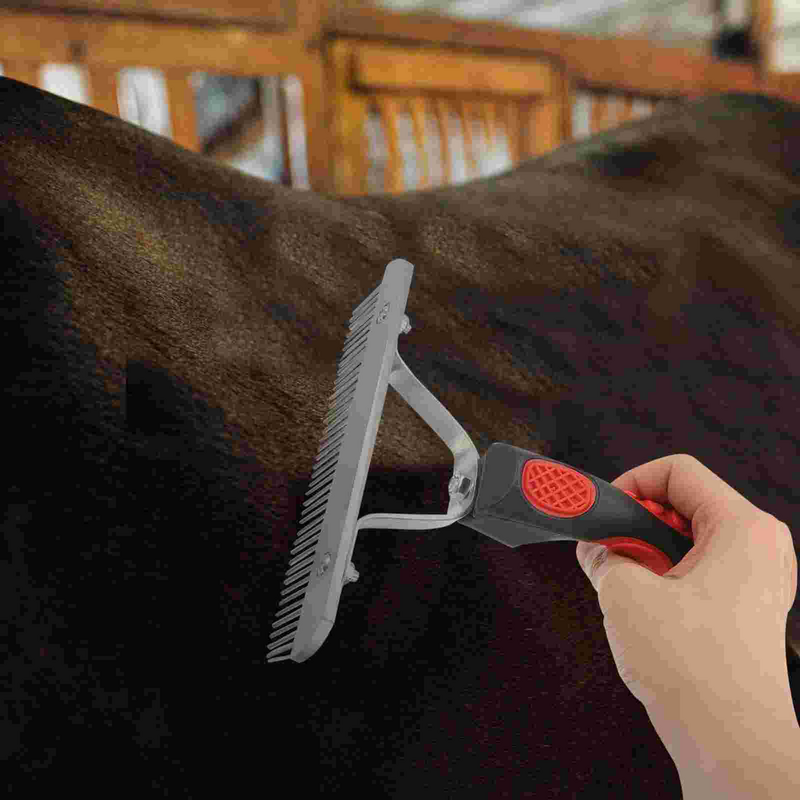 فرشاة تنظيف الحصان للطفل ، مكشطة العرق ، أداة العناية الشخصية ، فرشاة شعر الحيوانات الأليفة ، مشط مطاطي ، أدوات مفيدة