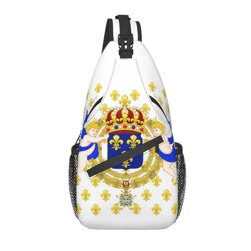 رويال ستاندرد أوف ملك فرنسا الرافعة حقيبة صدر للرجال الفرنسية معطف من الأسلحة الكتف حقيبة كروسبودي للرجال حقيبة للتخييم