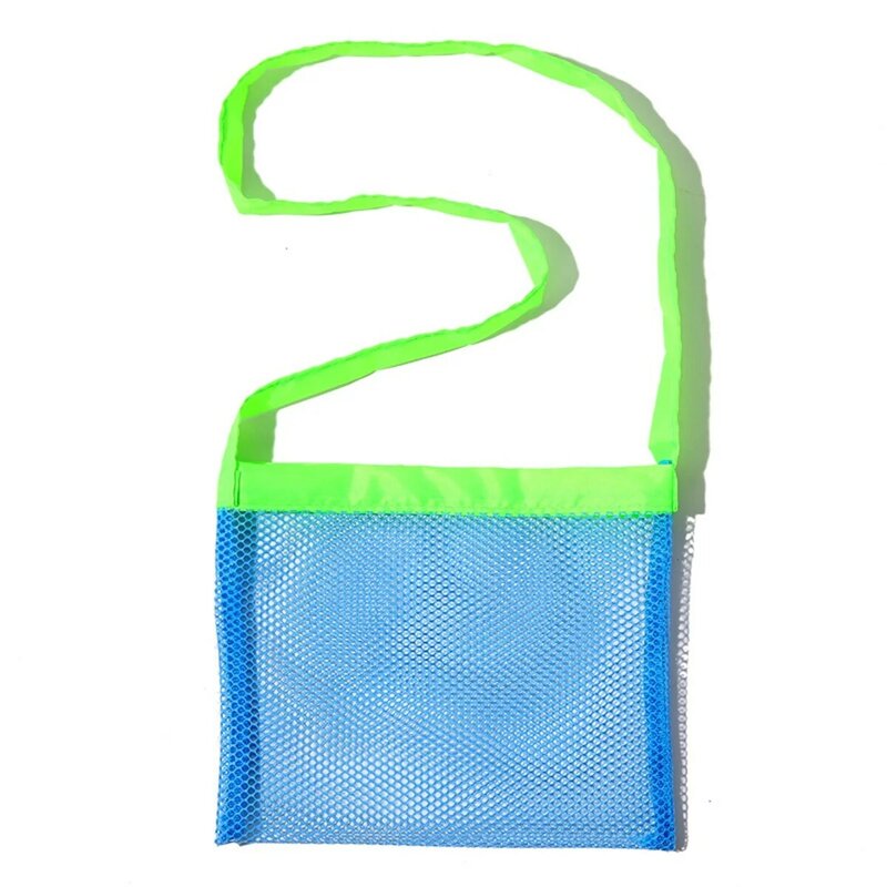 6-Pack شبكة الشاطئ حقيبة الاطفال صدف أكياس لعبة تخزين حقيبة السباحة نزهة حزام شبكة الشاطئ حقيبة