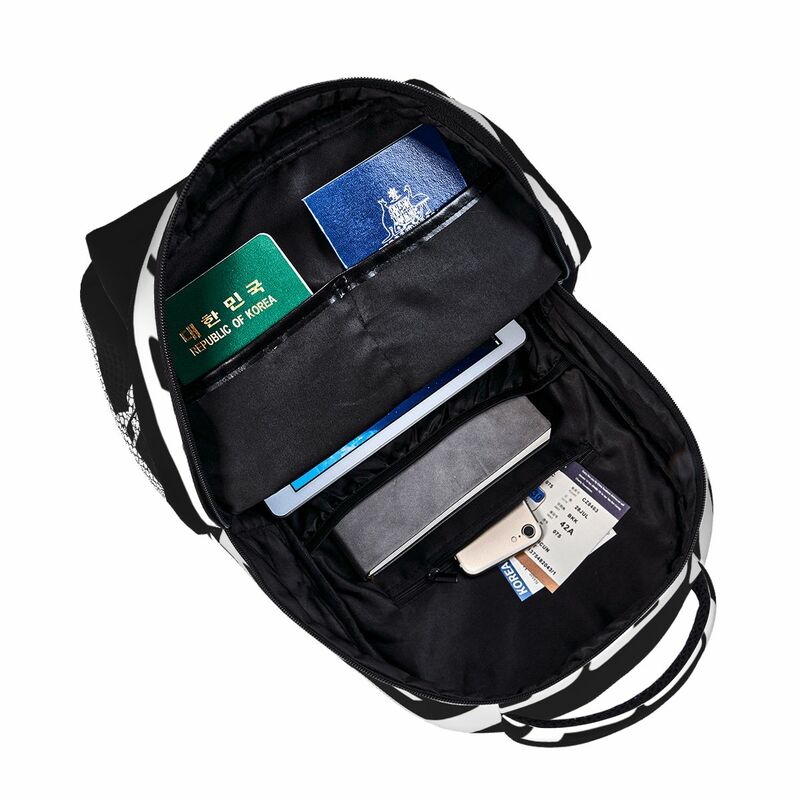 حقيبة ظهر كاجوال بشعار جشع ، للطلاب ، الترفيه ، السفر ، الكمبيوتر