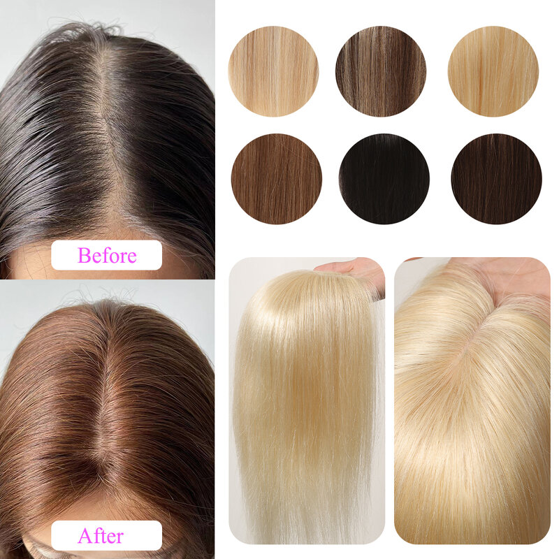 ريمي شقراء الشعر البشري القبعات العالية للنساء السود ، مقطع قاعدة الحرير ، قطع الشعر ، الجزء الأوسط ، 100%