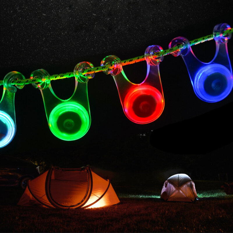 LED خيمة ضوء التخييم فانوس مقاوم للماء سلسلة أضواء في الهواء الطلق حديقة صغيرة LED ضوء وامض مصباح معلق مصباح يدوي محمول