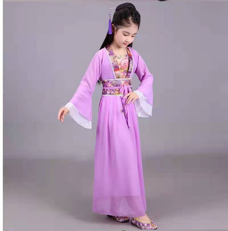 الأميرة تشايلدز الصينية التقليدية فستان للفتيات كبيرة الصينية التقليدية الشعبية فستان رقص فتاة الجنية الاطفال كرنفال زي
