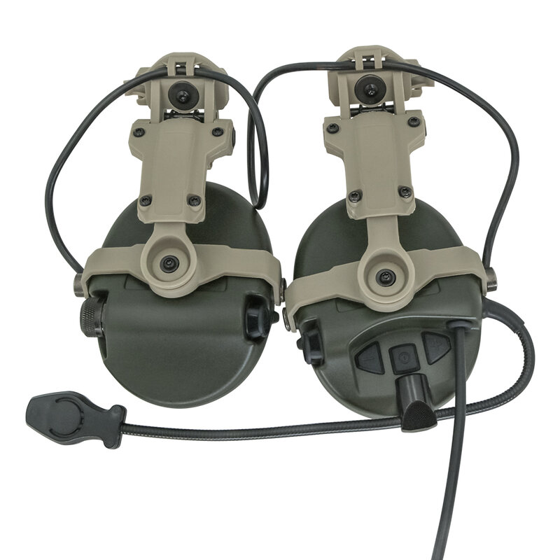 سماعة رأس Airsoft مزودة بخوذة على شكل قوس ومحول لسماعة رأس MSA SORDIN تكتيكية لحماية السمع سماعات حماية للأذن والرماية