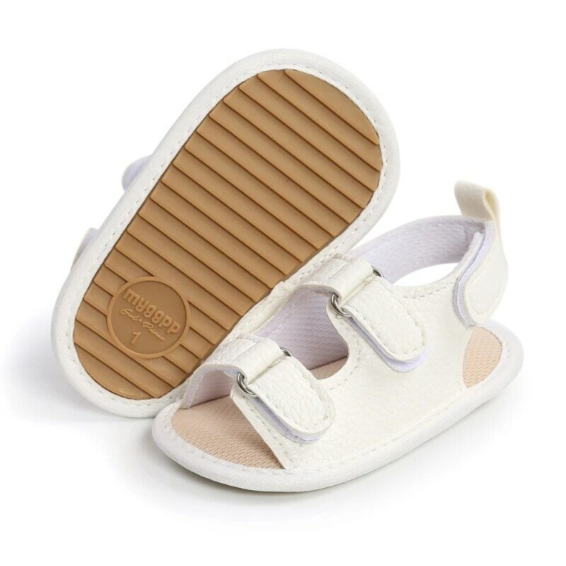 حذاء F62D بنعل ناعم للمشاية الأولى للأطفال من عمر 0 ​​إلى 2 سنة حذاء صندل صيفي للأطفال الصغار في مرحلة ما قبل المشي