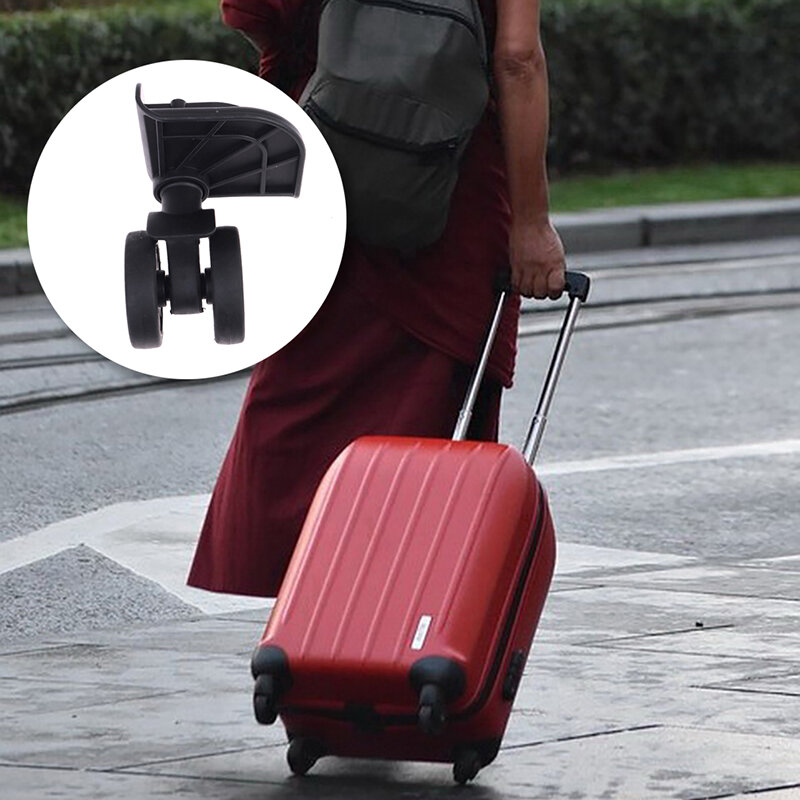 مجموعة إصلاح حقيبة الأمتعة ، عجلة حقيبة قابلة للفصل ، مقاومة للاهتراء ، استبدال 360 قطب ، 2 قطعة