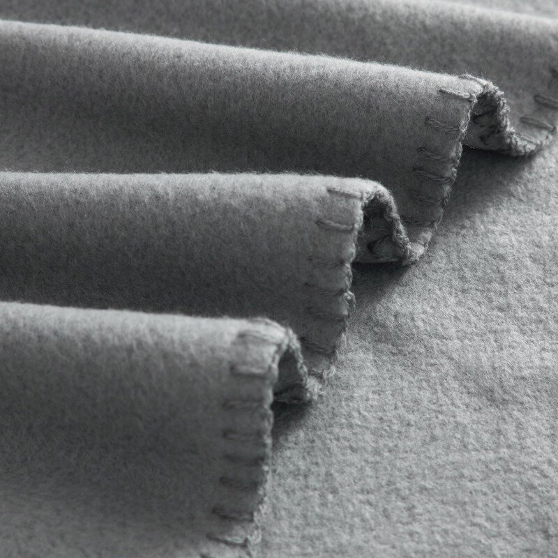 بطانية رمي من صوف الفانيلا الرمادي ، 50 × 60 بوصة