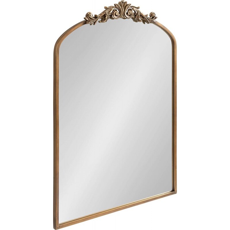 مرآة قوس تقليدية من Kate و Laurel Arendahl ، ديكور جداري مستوحى من الباروك ذهبي عتيق ، 24x36