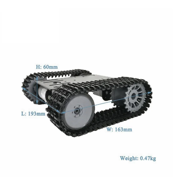 هيكل السيارة خزان الذكية لاردوينو ، تتبع كاتربيلر الزاحف روبوت ، منصة مع تيار مستمر مزدوج ، محرك 12 فولت ، DIY بها بنفسك لاردوينو ، T101-P ، TP101