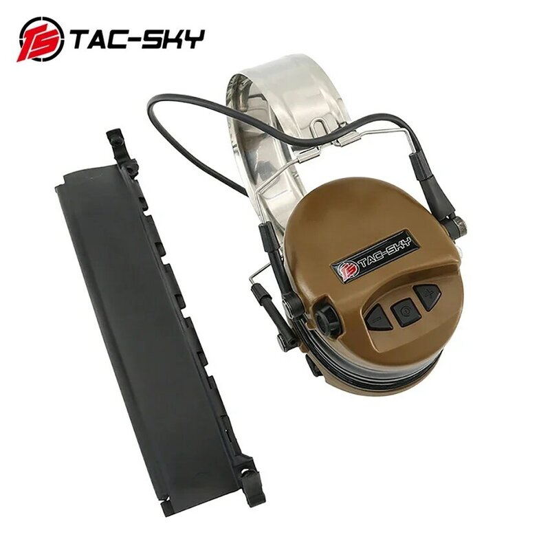 TS TAC-SKY-mustical Stilddin سماعات تكتيكية ، إلغاء الضوضاء ، Airsoft ، الشاي ، اختبار الانتشار العالي ، حماية السمع