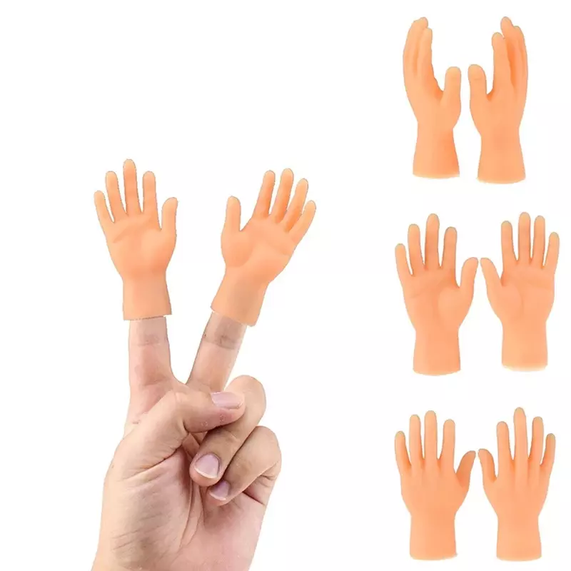 كارتون مضحك إصبع الأيدي مجموعة الإبداعية فنجر اللعب من اللعب حول نموذج اليد الصغيرة هالوين هدية اللعب اليد فنجر الدمى