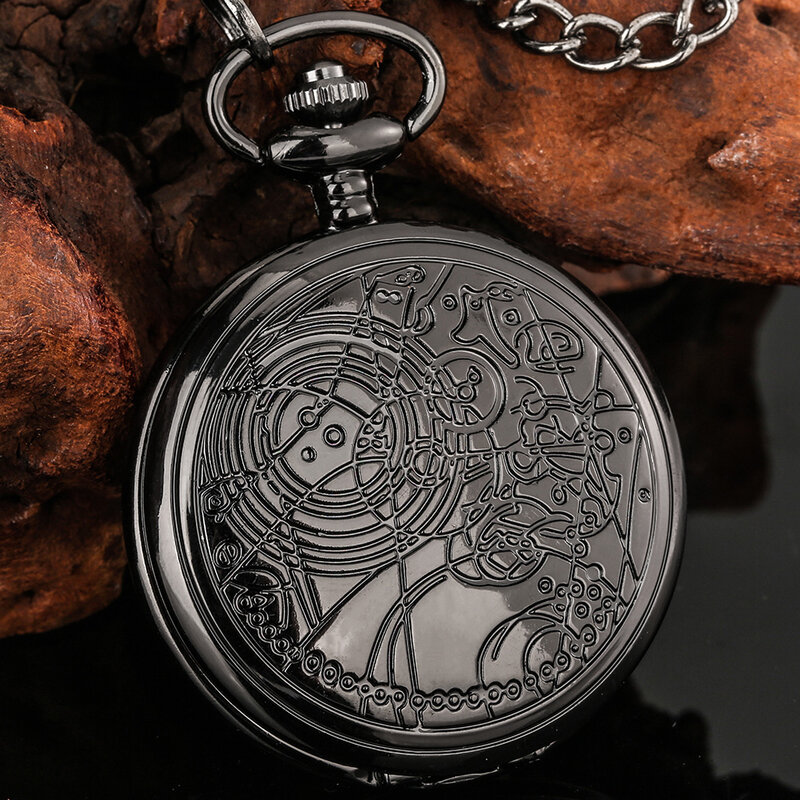 طبيب سر ساعة جيب العتيقة الرومانية عدد فوب ساعة Steampunk سلسلة بدلاية ساعة قلادة أفضل هدية للرجل المرأة
