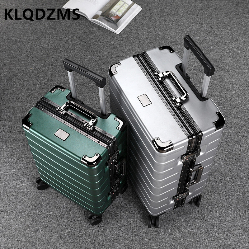 KLQDZMS 20 "24" بوصة حقيبة جديدة مقاوم للماء الأعمال الصعود صندوق عالمي عجلة عربة حالة الرجال اليد الأمتعة