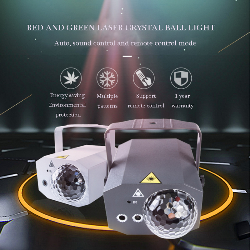 الليزر كرة سحرية بلمبات LED ضوء آلة حفر بالليزر صغيرة LED ماجيك ديسكو الكرة ضوء فلاش المرحلة الإضاءة الدورية المنزل ملهى ليلي الطرف الأضواء