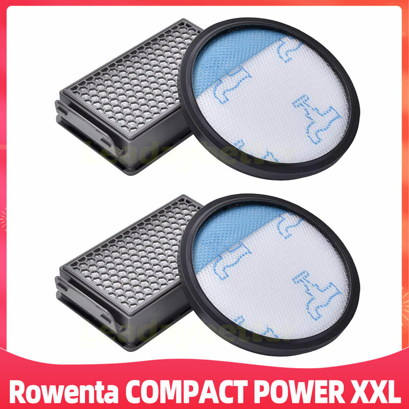 ل Rowenta الطاقة المدمجة XXL RO4811EA / RO4871EA / RO4855EA / RO4826EA / RO4859EA / RO4825EA /RO4881EA طقم فلتر Hepa ZR780000