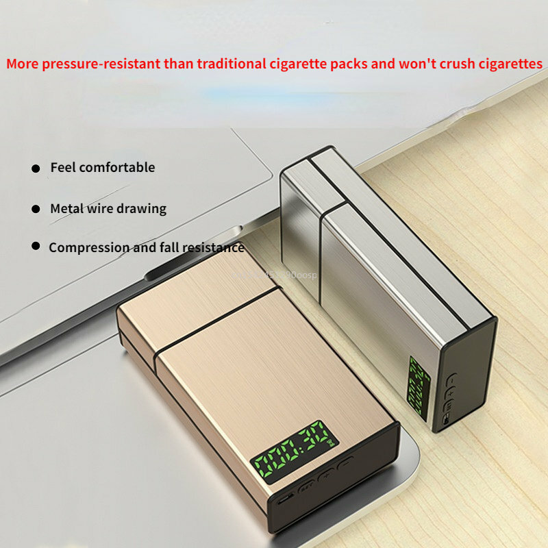 المحمولة قفل صندوق الذكية صندوق السجائر المساعدة التدخين الإقلاع عن التدخين التحكم أثرية سبائك الألومنيوم صندوق توقيت قفل صندوق