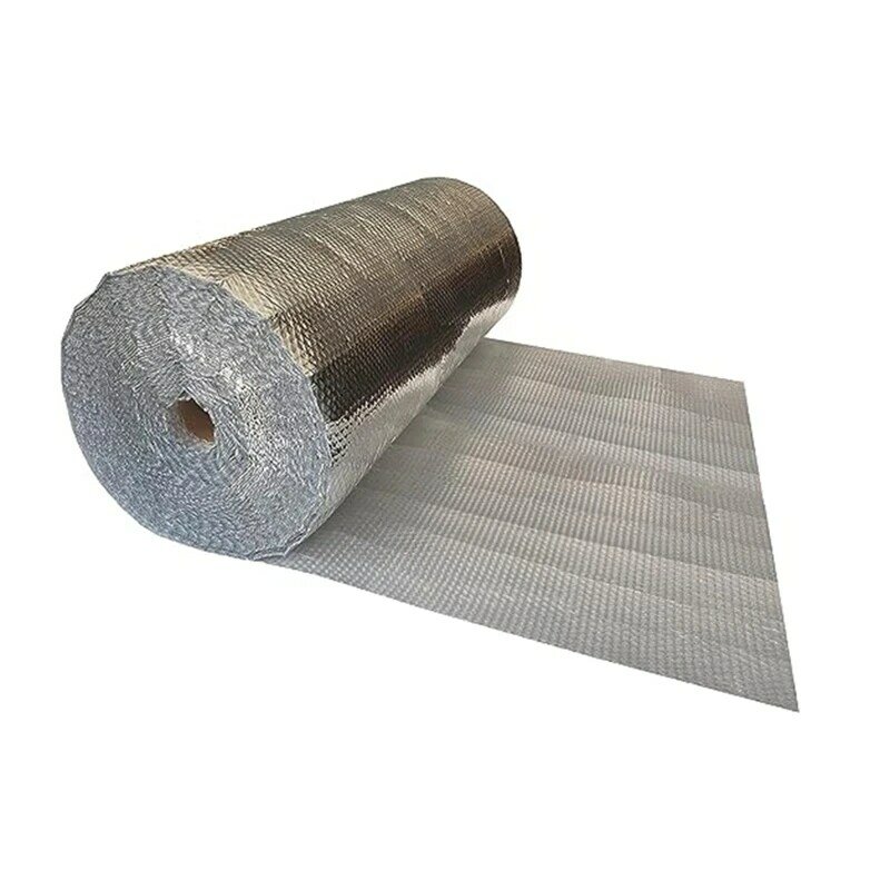 وسادة رغوة حرارية من الفضة ، مناسبة للتبريد والتحكم في درجة الحرارة ، مناسبة للعزل والتعبئة ، 2 م × 5 م ، قطعة واحدة