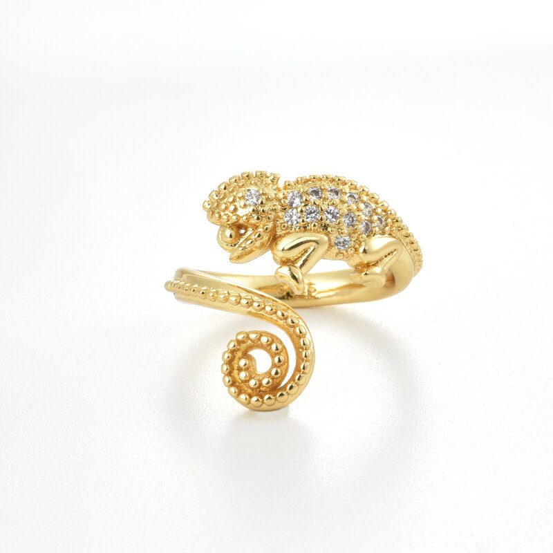 DPLAOPA 925 فضة فضة مطلية بالذهب التمساح الدائري قابل للتعديل نساء مجوهرات حفلات المفتوحة الإسورة دائرة مجوهرات