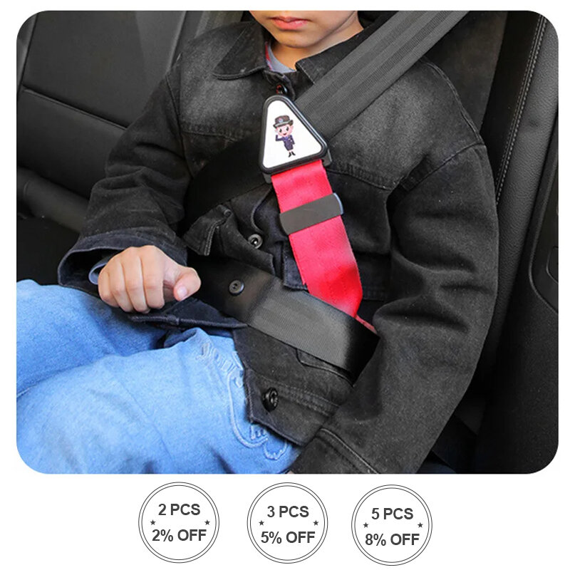 حامل حزام مقعد السيارة قابل للتعديل للأطفال ، حزام الرقبة واقية ، طفل الكتف ، تعديل