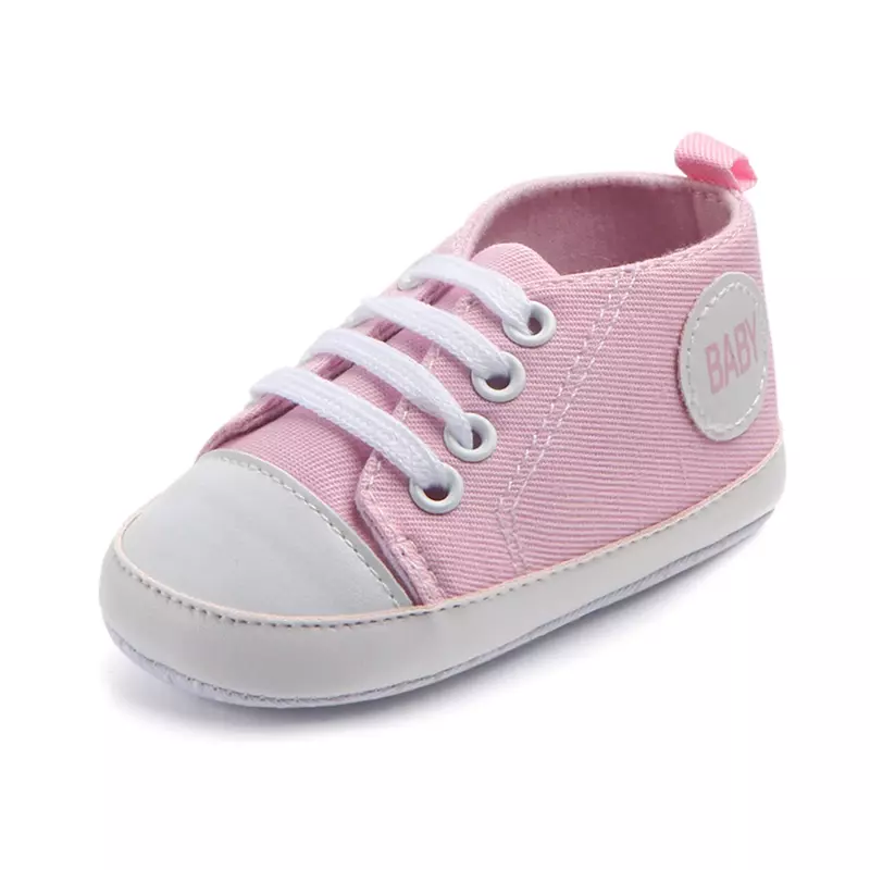 حذاء قماشي مطرز للأطفال حديثي الولادة ، حذاء مشي غير رسمي ، نعل ناعم متعدد الألوان ، مانع للإنزلاق ، أحذية رياضية للأولاد والبنات ، من 0 إلى 18 شهرًا ،