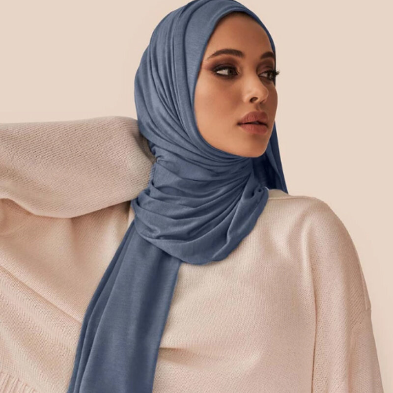 وشاح حجاب نسائي ، وشاح قطني عصري ، شال إسلامي ، عمامة ناعمة سادة ، ربطة رأس ، عقال أفريقي 170x60cm