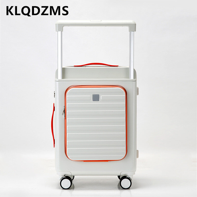 حقيبة ظهر جديدة للرجال من KLQDZMS مقاس 20 "22" 24 "26" بوصة حقيبة ظهر مفتوحة للسيدات حقائب يد للسيدات مزودة بعجلات صندوق المتداول