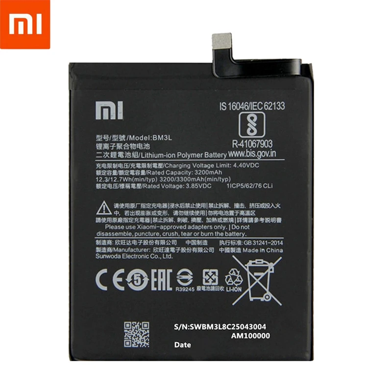 بطارية بديلة أصلية لعام 100% لـ Xiao mi 9 MI9 M9 mi 9 BM3L بطارية هاتف أصلية 3300mAh مع أدوات