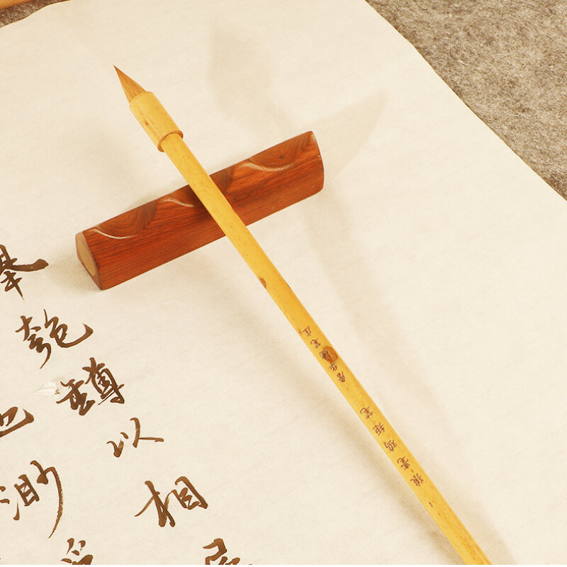 Small Regular Script Calligraphy Brush Traditional Weasel Hair Brush Wang Xizhi Running Cursive Script Writing Brush Tinta China