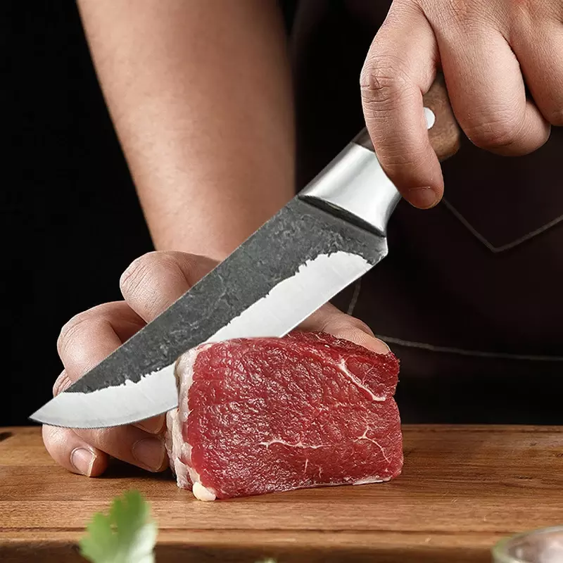 سكاكين حادة من الفولاذ المقاوم للصدأ للذبح ، سكين عظمي للماشية والأغنام ، ساطور اللحوم المنزلية ، سكين تقطيع الخضار والفاكهة