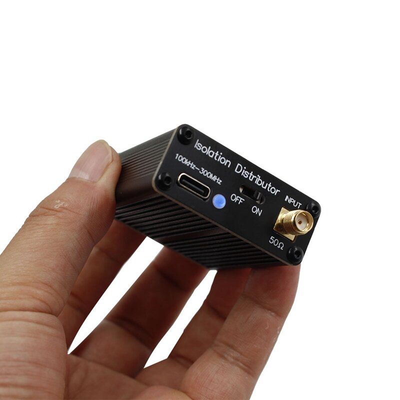 موزع توزيع إشارة الترددات اللاسلكية النشط ، فاصل عزل مناسب لهوائي الراديو ، SDR ، Gpsdo ، مصدر إشارة ، متين