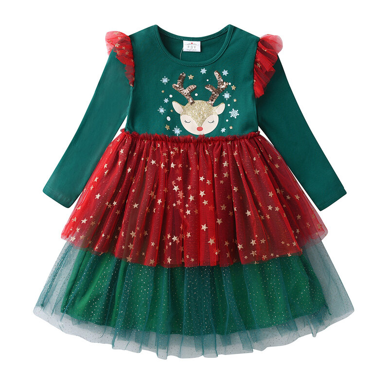فيكيتا الاطفال فستان الأميرة حفلة عيد ميلاد الأطفال فستان غير رسمي الصغار الترتر Vestidos الفتيات الشاش تنورة الملابس
