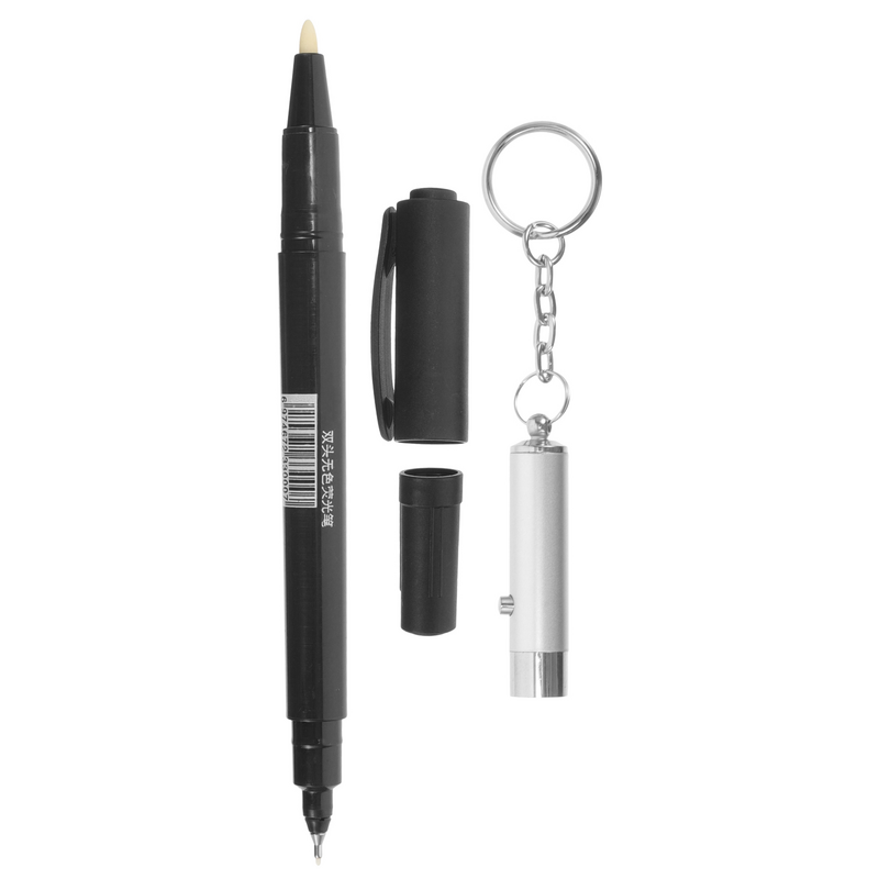 أقلام هايلايتر السرية بالأشعة فوق البنفسجية مع مصباح ، قلم حبر موثوق ، علامات مدمجة ، أمان محمول للدراجات