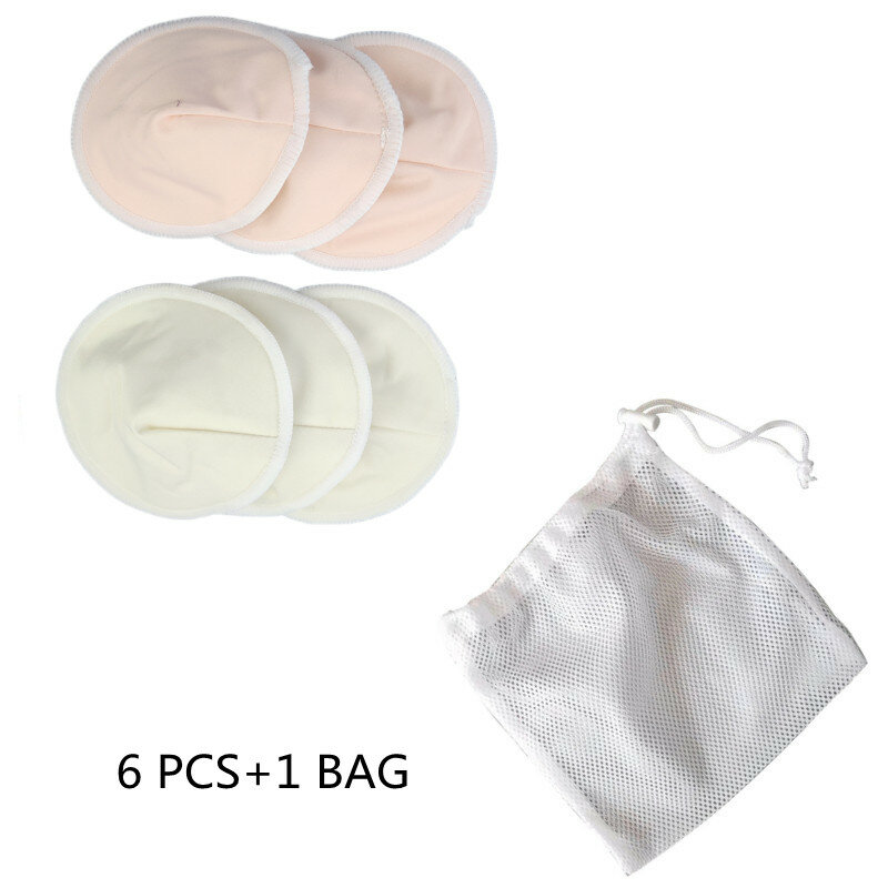 قابلة لإعادة الاستخدام منصات الثدي الخيزران ضمادات التمريض استخدام أمي مع حقيبة الغسيل مقاوم للماء قابل للغسل وسادة التغذية