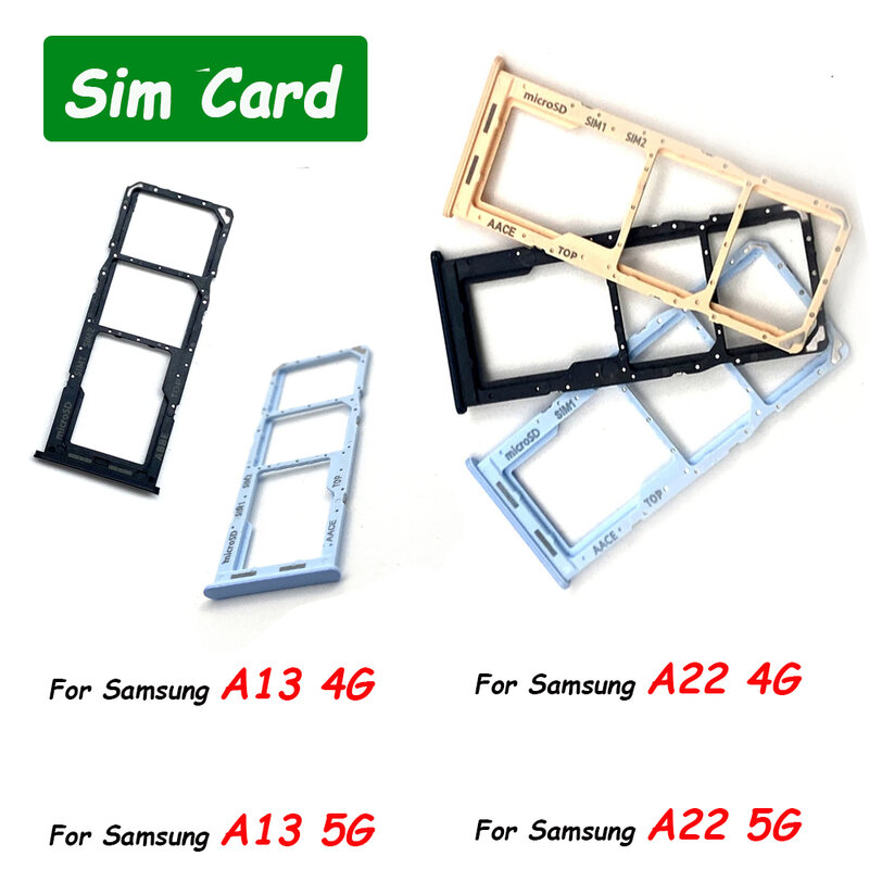 استبدال علبة بطاقة SIM للهاتف ، درج فتحة رقاقة ، محول حامل لهاتف sung A13 ، A22 ، 4G ، A33 ، 5G ، A13 ، 5G