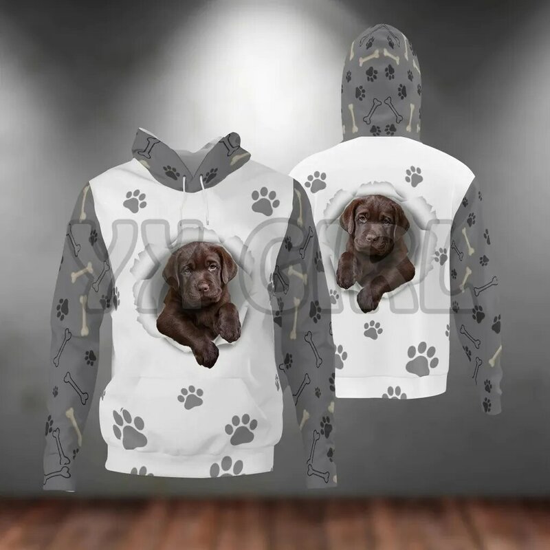 Chihuahua-Paw Dog  3D Printed Hoodies  Unisex Pullovers Funny Dog Hoodie Casual Street Tracksuit