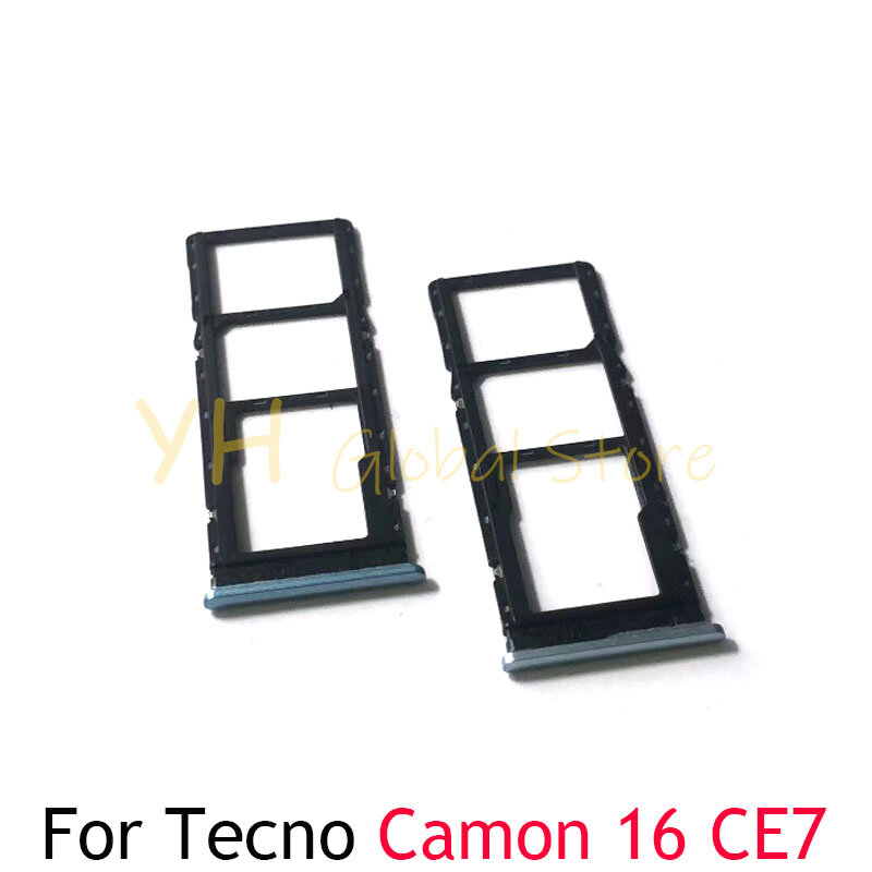 حامل صينية فتحة بطاقة Sim ، قطع غيار ، Tecno Camon 16 ، CE7 ، 16 prime CE9 ، CD6J